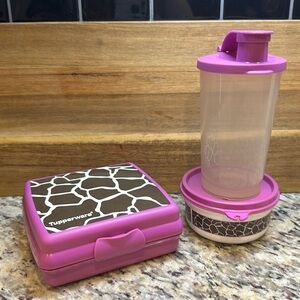 Tupperware Ladies Animal Lunch Set